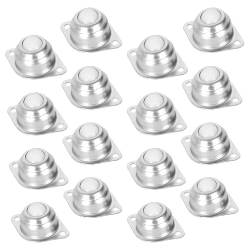 Ziqi 16PCS Roller Ball Transfer Bearing, 5/8 Inch Ball Transfer Unit, Mounted Round Ball Bearings Casters Universal Rotation Ball Caster CY-15A Screw Mounted for Transmission, Furniture, Trolley Screw
