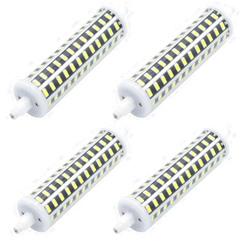 RYTM (4-Pack) R7s Led Bulb 135mm 150W Equivalent,15W Double Ended Base J135 Flood Lights R7S Bulb,1500LM Dimmable 360° Degree Beam Angle Recessed LED Light Bulbs (Daylight White 6000k Non)