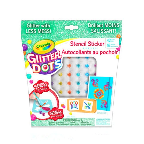 Crayola Glitter Dots Sticker Stencils - Custom Glitter Stickers