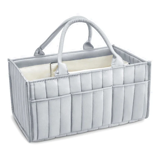 Ankyle Starry Sky Grey Diaper Caddy Organizer with Handles & Removable Dividers,Stylish Baby Diaper Caddy Organizer,Diaper Bag,Car Diaper Caddy,Stylish Diaper Organizer Basket & Tote for Easy Storage