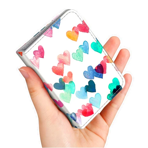 Fintie Mini Photo Album for 2x3 Inch Zink Photo Paper, 52 Pockets Small Albums for Kodak STEP/HP Sprocket/Canon IVY Mini Films Holder for Woman Girls Birthday Gift, Raining Hearts