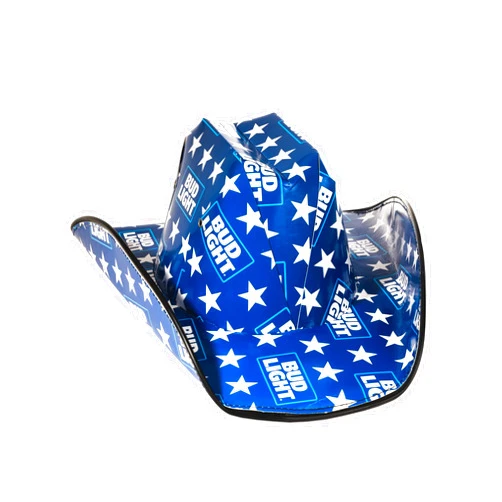 Petoor HUATE Beer Box Cowboy Hat Made From Bud Light Beer Boxes, One Size Fits Most
