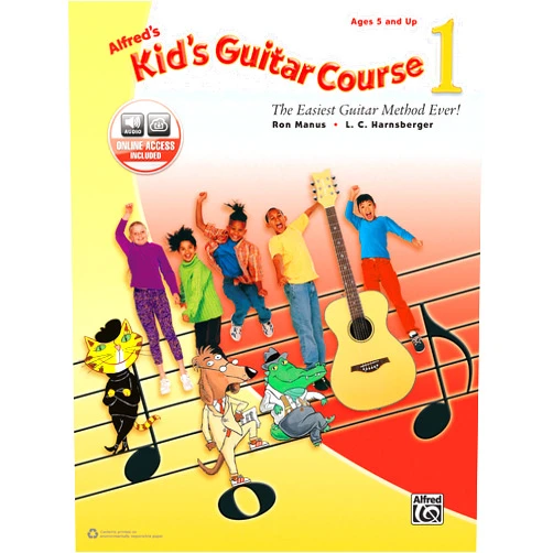 By Ron Manus (Author), L. C. Harnsberger (Author) Alfred's Kid's Guitar Course 1: The Easiest Guitar Method Ever!, Book & Online Audio