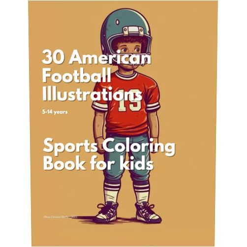 By Ohaai Creative Studio (Author) Sports Coloring Book for kids: 30 American Football Illustrations - Age 5-14 years: This book is part of the sports collection, featuring various ... to different sports and athletic activities.