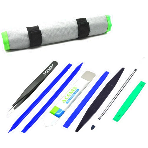 ACENIX 9 pcs Mobile Phone Repair Tool Kit Professional Opening Repair Pry Tool Kit Plastic Spudger Set Precision Tweezers Set Modelling