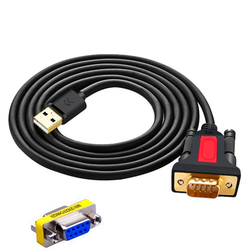 ELECABLE USB to RS232 DB9 Serial (9-Pin) Adapter Cable 5ft Compatible with MAC OS, Windows, Android, Linux (USB A)