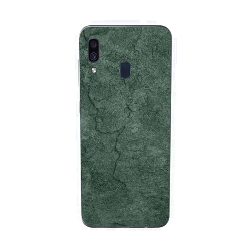 MIGHTY SKINS MightySkins Skin for Samsung Galaxy A20 / A30 - Green Stone | Protective, Durable, and Unique Vinyl Decal wrap Cover | Easy to Apply, Remove, and Change Styles | Made in The USA (SAGA20-Green Stone)
