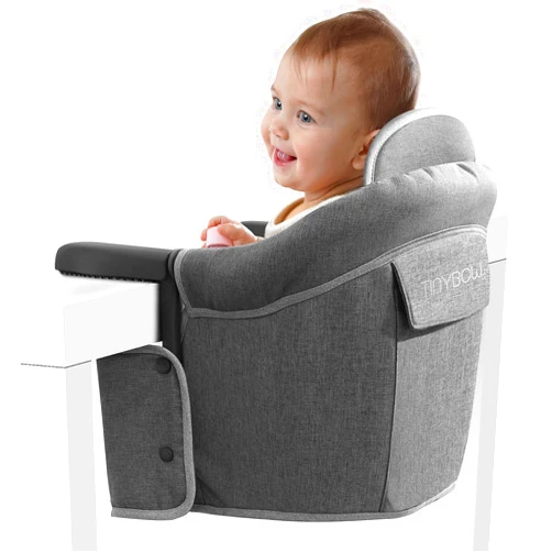Tinybow Clip On High Chair for Baby That Attaches to Table - Portable Highchair for Travel and Eating