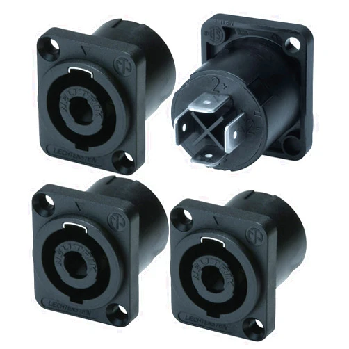 Neutrik NL4MP ( PACK OF 4) SPEAKON PANEL MOUNT ORIGINAL PATENTED 