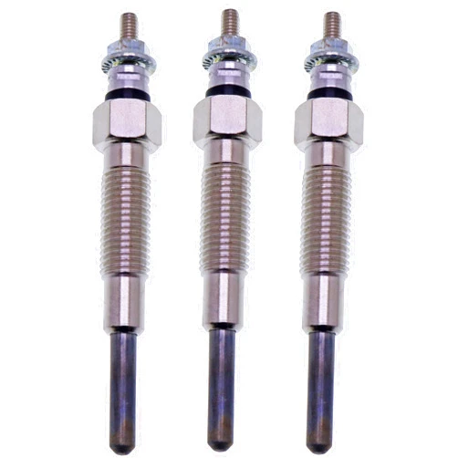 JEENDA 3PCS Glow Plug 32A66-03102 32A66-03101 32A66-03100 for Mitsubishi S4S Engine Forklift Excavators Skid
