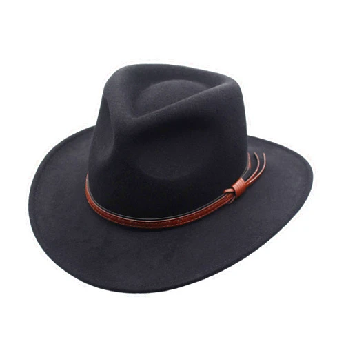 Silver Canyon Boot and Clothing Company Denver Crushable Wool Felt Outback Western Style Cowboy Hat by Silver Canyon