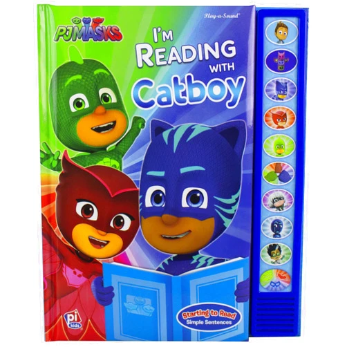 Editors of Phoenix International Publications PJ Masks - I'm Ready to Read with Catboy Interactive Read-Along Sound Book - Great for Early Readers - PI Kids (Play-A-Sound)