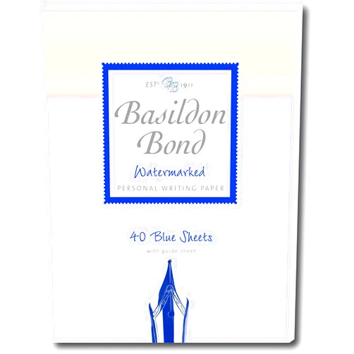 Basildon Bond Duke 137 x 178 mm Writing Pad with 40 Sheets - Blue