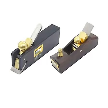 Backbayia 2 Pieces Wood Hand Planes Mini Wood Planer DIY Woodcraft Tool for Woodworking