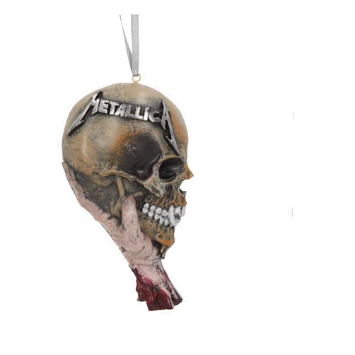 Nemesis Now Officially Licensed Metallica Sad But True Festive Hanging Decorative Ornament, Natural, 10.8cm