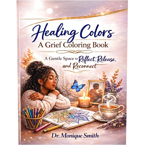 Dr Monique Smith Healing Colors ~ A Grief Reflection Coloring Book