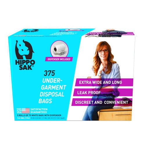Hippo Sak Incontinence Undergarment Disposal Bags (375 Count)