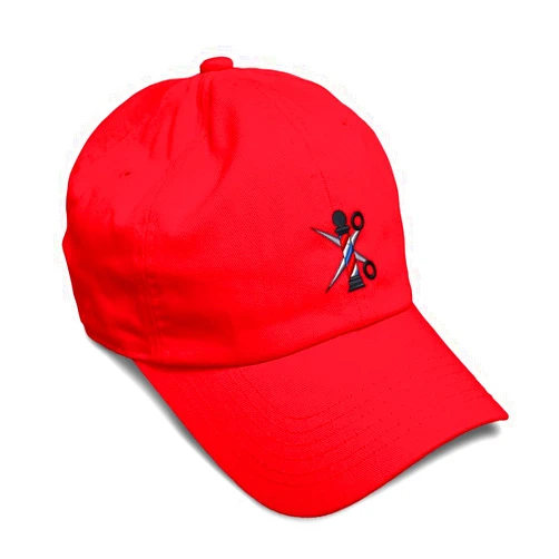 Speedy Pros Soft Baseball Hat Embroidered Dad Hat Barber Pole Scissors Embroidery Men & Ladies Baseball Cap Cotton