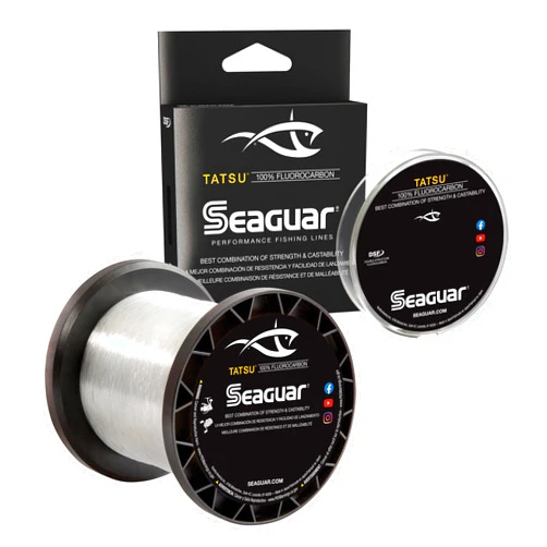 Seaguar Tatsu Fishing Line for Casting, & Live Bait, 100% Fluorocarbon, Clear, Multiple Sizes