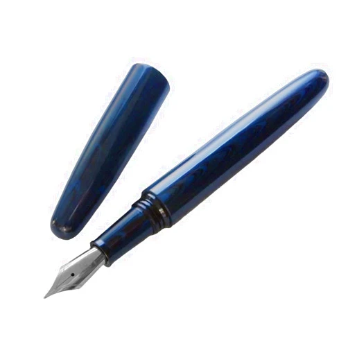 Wancher Dream Pen True Ebonite Marble Blue Fountain Pen (Medium)