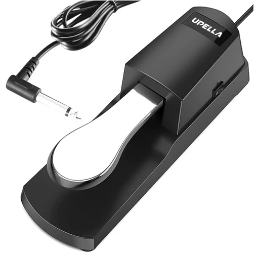UPELLA Piano Sustain Pedal - Universal Keyboard Foot Sustain Pedal for Yamaha, Roland, Casio,Korg Digital Pianos MIDI,Keyboard Electronic Keyboards Electric Organ Synthesizer, 1/4 Inch Jack