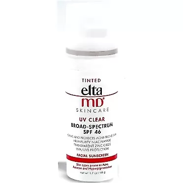 Generic SPF 46 Face Sunscreen Tinted Broad-Spectrum Makeup Isolation Face Sunscreen for Sensitive Skin, Elta MD UV