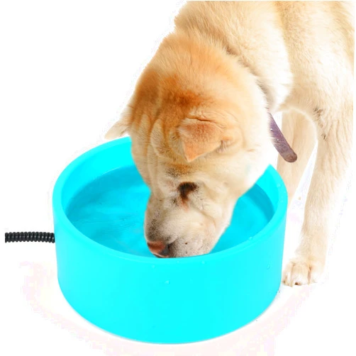 Berverra 108 oz Outdoor Heated Water Bowl for Dog & Cat,Large Plug-in Heated Pet Bowl for Outside,Thermostatic Control Pet Bowl Provides Drink Water in Winter,Smart Thermal-Dish for Goose,Rabbit,Chicken,Duck