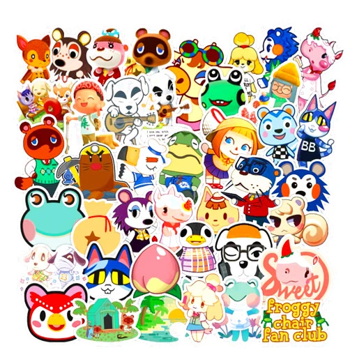 SZENEST Animal Crossing Stickers, 100 Pcs Popular Game Stickers Animal Crossing New Horizons Stickers for Water Bottle Laptop,Waterproof Vinyl Stickers Decals for Kids, Girls, Teens