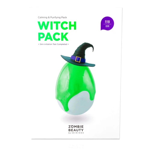 SKIN1004 Witch Pack (1box - 8ea) | Creamy Mud Pack with Green Tea, Water Calming Purifying Pore Care