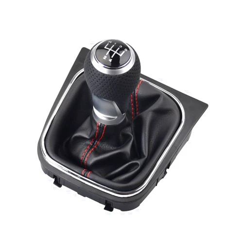 Malcayang 5 Speed Shift Knob Boot Kit for Golf 5 6 MK5 MK6 R32 GTD GTI 2004-2009 Scirocco Octavia