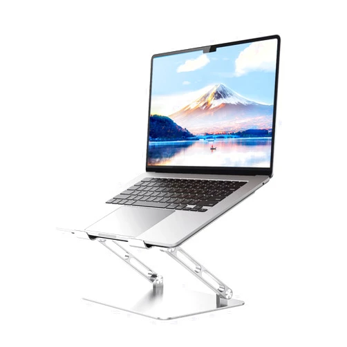 JOIOT Adjustable Laptop Stand Ergonomic Computer Riser Aluminum Laptop Stand for Desk Portable Notebook Stand Laptop Riser Holder Compatible with 10-17.3’’ Laptops Tablets,Silver