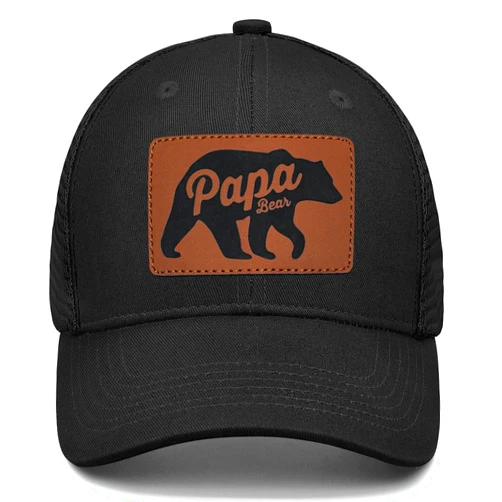 IORTY RTTY Papa Gifts Bear Hats for Grandpa Grandfather Dad Father Trucker Hat Baseball Cap Men