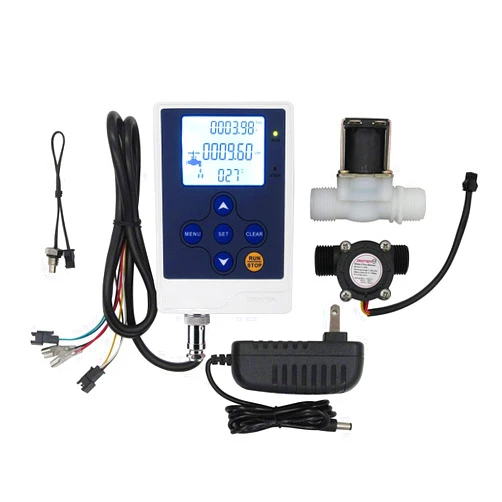 DIGITEN Water Flow Control Meter LCD Display Controller+G1/2