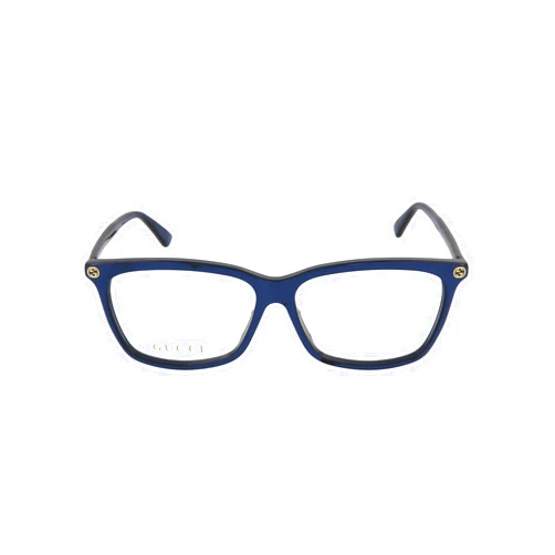 Gucci 0042OA 004 Asian Fit Blue Plastic Cat-Eye Eyeglasses 55mm