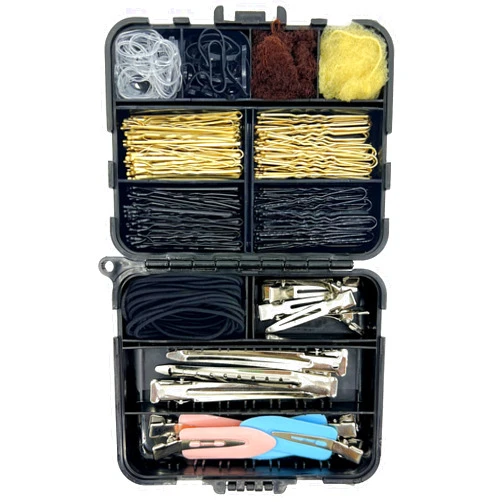 B1jounie YA Hair Accessories Kit, 160Pcs Hair Clips for Women Girls Dance Ballet Cheerleading Travel with Storage Box