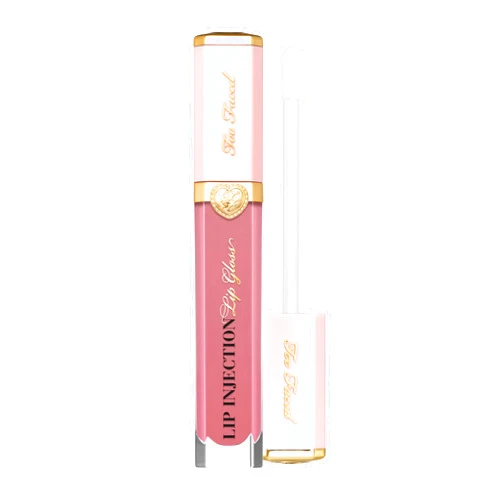 Too Faced Lip Injection Lip Gloss Cooling Instant Lip Plumper | Creates Visible Volume, Hydration & Shine | In High-Shine Gloss & Shimmer Shades