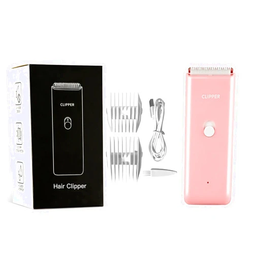 Tileon Dog Clippers,Quiet Washable USB Rechargeable Cordless Dog Grooming Kit,Electric Pets Hair Trimmers Shaver Shears for Dogs and Cats Pink