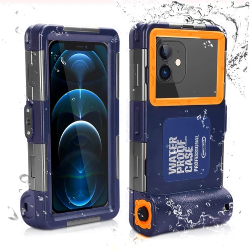 UrbanX Professional [15m/50ft] Swimming Diving Surfing Snorkeling Photo Video Waterproof Protective UnderWater Case for Samsung Galaxy A12 (India) And all Phones Up to 6.9 Inch LCD with Lanyard
