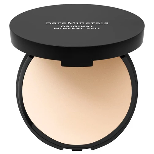 bareMinerals Original Pressed Mineral Veil Setting Powder with Puff Applicator, Matte Weightless Talc-Free Finishing Powder Makeup, Extends Makeup Wear, Vegan