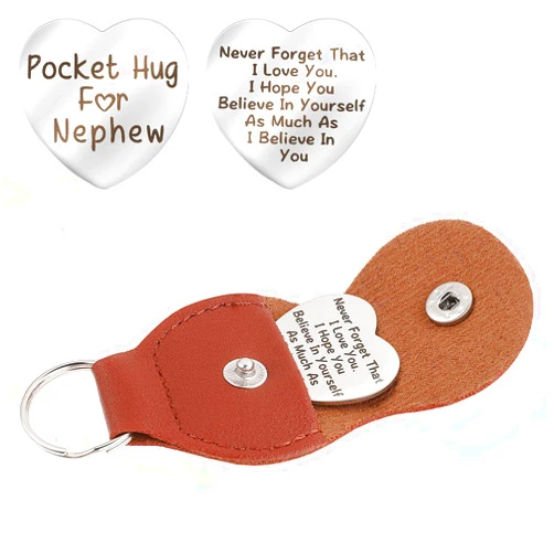 cobee Love Heart Pocket Hug Token, Long Distance Relationship Gifts Thinking of You Present Gifts Relationship Keepsake