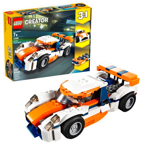 LEGO Creator 3in1 Sunset Track Racer 31089 Building Kit (221 Pieces)