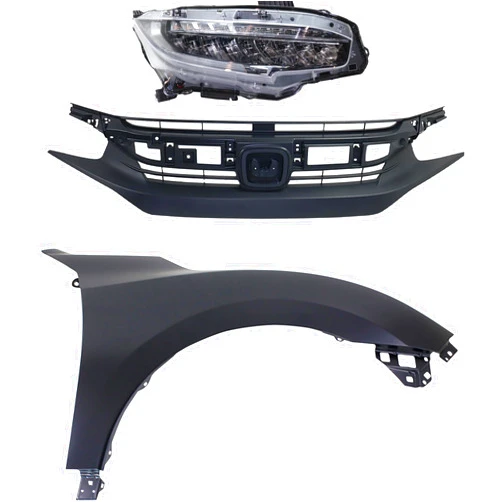 Garage-Pro Headlight Kit Compatible with 2016-2018 Honda Civic Passenger Side
