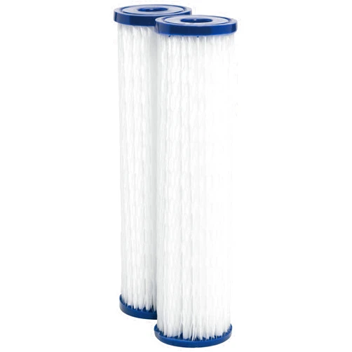 GE FXWPC Whole House Water Filter | Replacement for Water Filtration System | NSF Certified: Reduces Sediment, Rust & Other Impurities from Water | Replace Every 3 Months for Best Results | 2 Filters