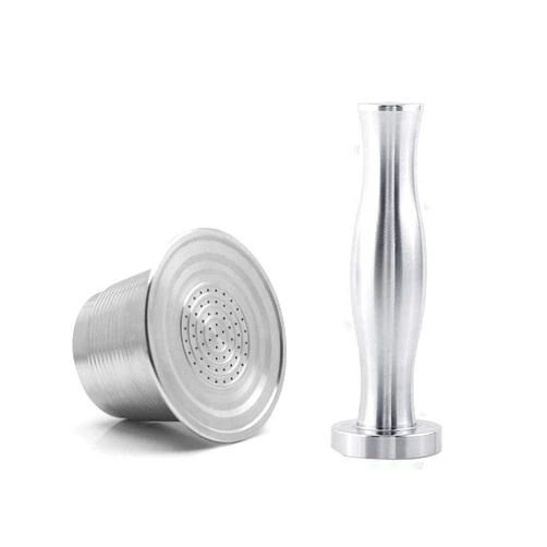Artensky Reusable Filters Coffee Capsule with Tamper Stainless Steel for Nespresso Coffee Machines