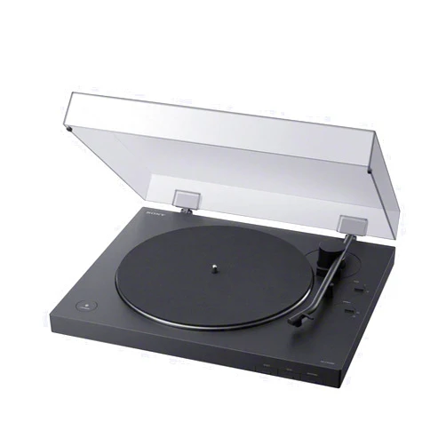 Sony PS-LX310BT Belt Drive Turntable: Fully Automatic Wireless Vinyl Record Player with Bluetooth and USB Output Black