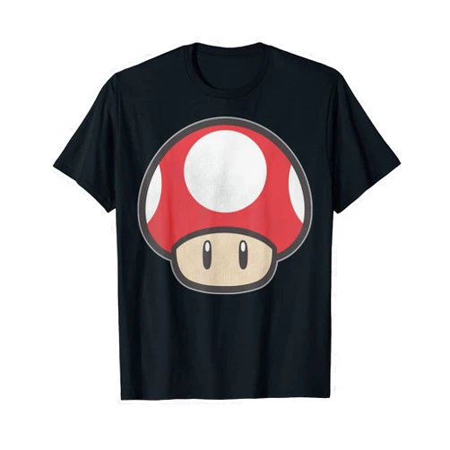 Super Mario Nintendo Super Mario Mushroom Power-Up Graphic T-Shirt T-Shirt