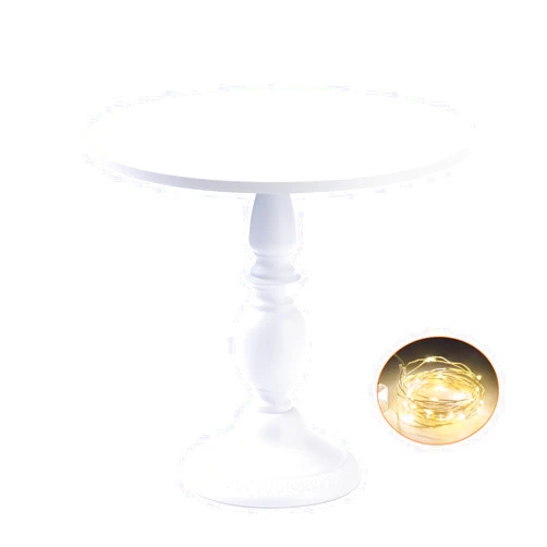 Hotity 12 Inch Cake Stand Round Cupcake Stands Metal Dessert Display Cake Stands, White