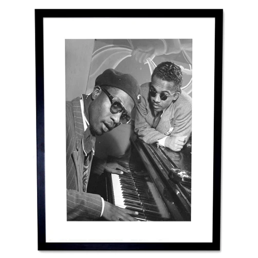 Wee Blue Coo The Art Stop Music Vintage Photo Jazz Legend Thelonious Monk Piano Framed Print F12X7596