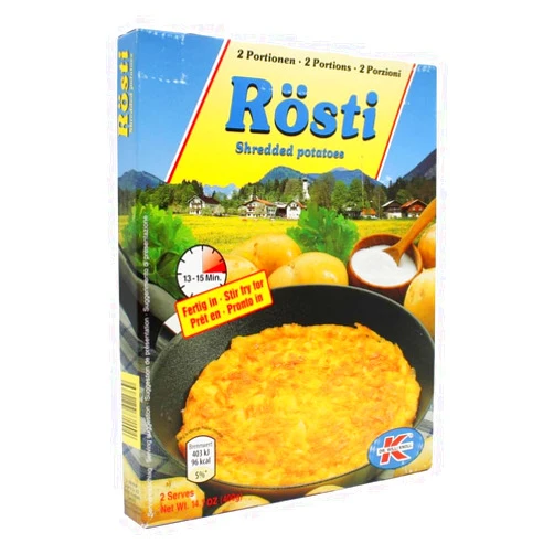 Dr Knoll Rösti 400g (Shredded Potatoes 14oz) Rosti Roesti Swiss Hash browns