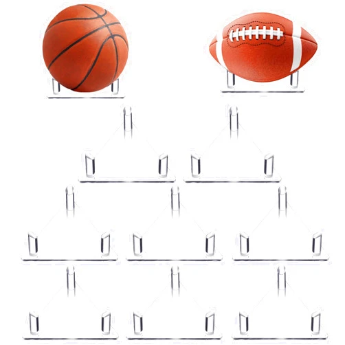 FavorFishFans Acrylic Ball Stand Holder, Ball Display Stand for Sports Ball - Football, Basketball, Volleyball or Soccer Ball (8)